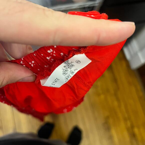 Altar'd State Women's XS Skirt Fleur Floral Maxi Red and Ivory NWT's $74 - Picture 5 of 16